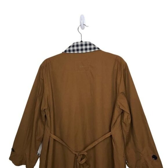 Barbour By Alexa Chung Brown Glenda Trench Coat in Monks Robe US 10 - Picture 4 of 14